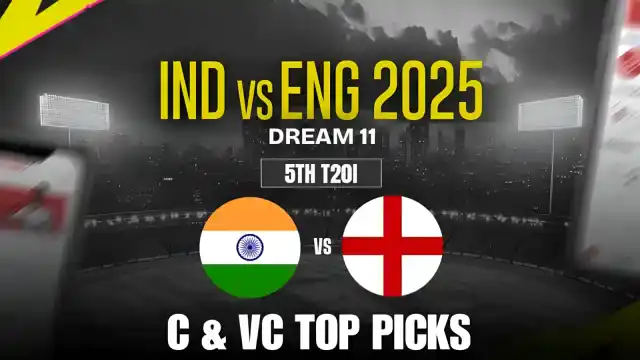 Ind vs Eng, 5th T20I 2025: Dream11 Top Captain and Vice-Captain